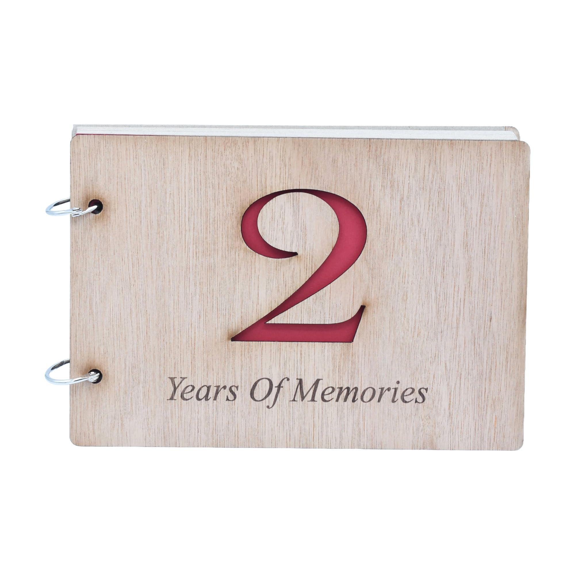 2nd Anniversary Scrapbook - Two Years Of Memories Add Photos and More