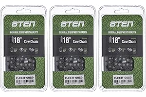 8TEN Ripping Chainsaw Chain 18 Inch .063 .325 74DL for Stihl MS260 MS390 MS360 MS310 (3 Pack)