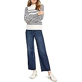 NIC+Zoe Womens Pattern Waffle Stitch Sweater