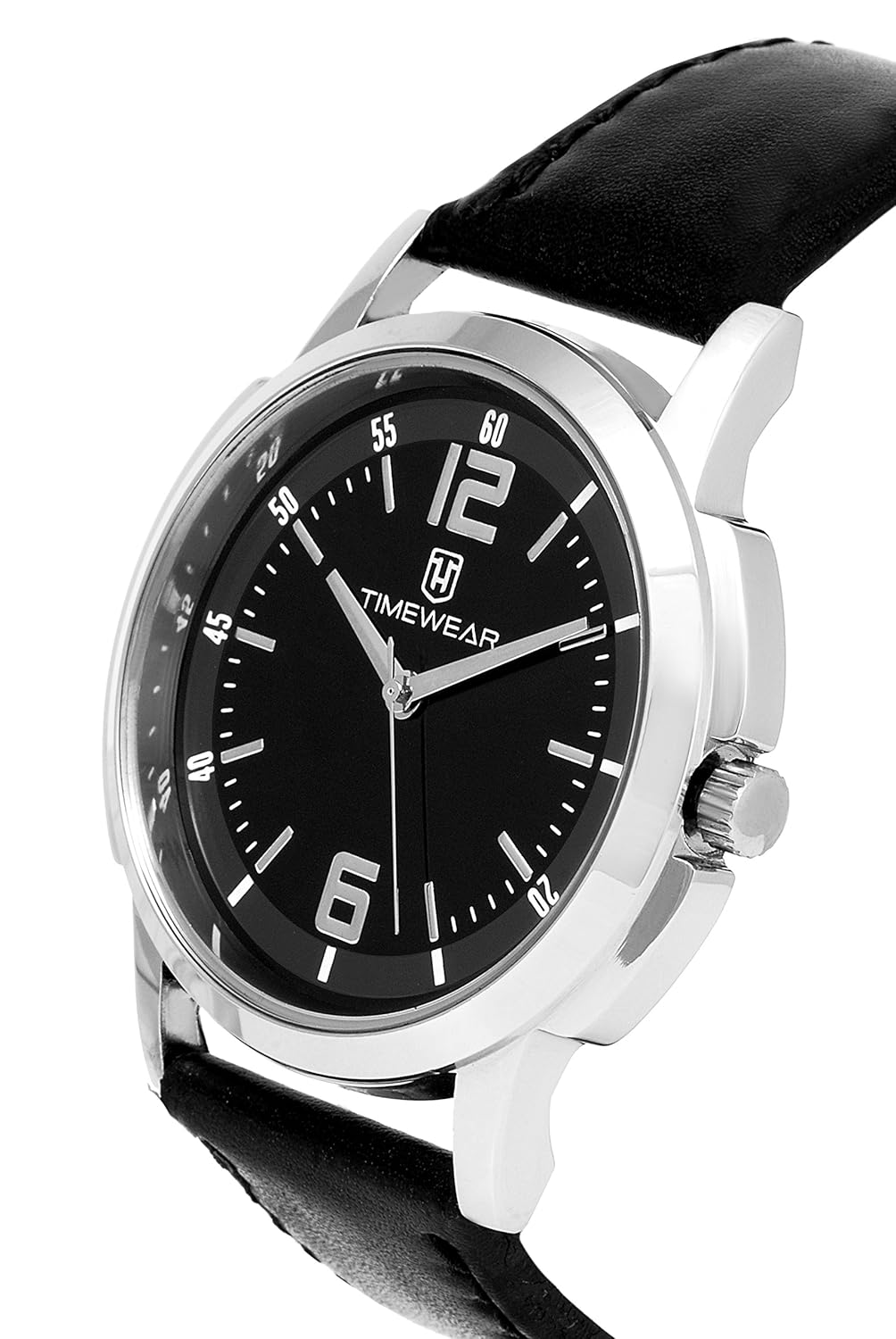 timewear analog black dial men watch - 127bdtg