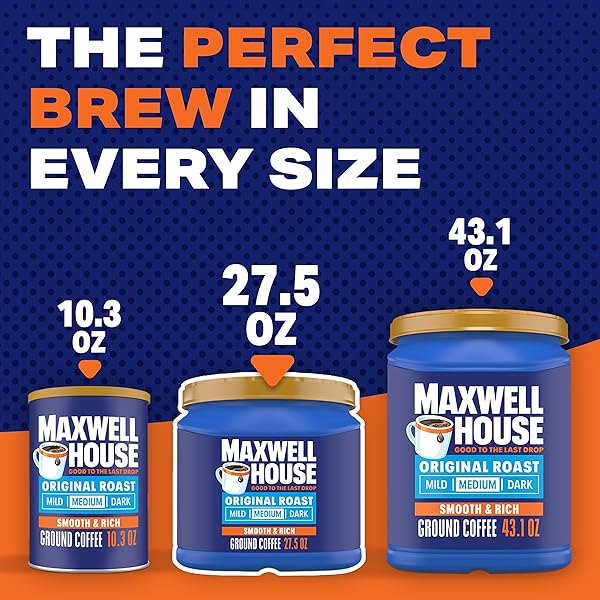 MAXWELL HOUSE 27.5OZ GROUND COFFEE MEDIUM ORIGINAL ROAST