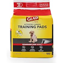 Amazon.com: Glad for Pets Black Charcoal Puppy Pads 23" x 23 ...