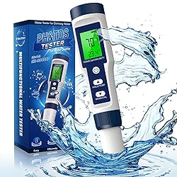 6 in 1 TDS Meter & PH Tester, 0.01 High Accuracy