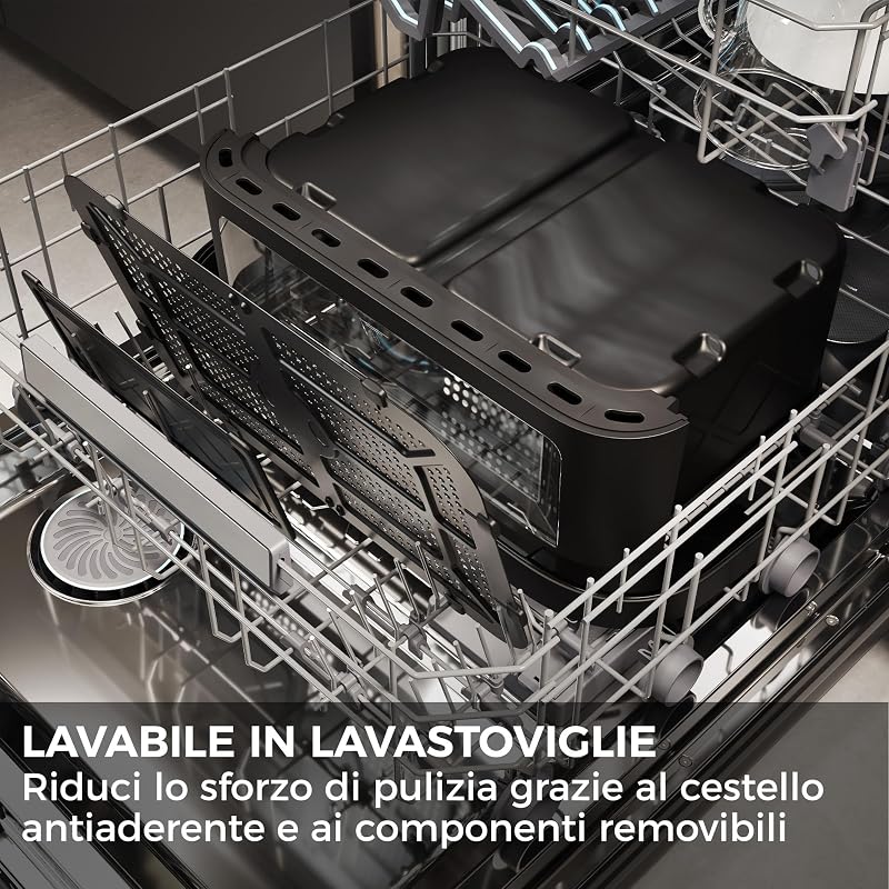 Friggitrice ad Aria Flexi | 11L con Divisorio e Finestra