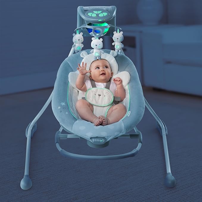 teddy bear baby swing