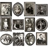 12 PCS Halloween Decoration,3D Changing Face Gothic Poster Spooky Picture | Vintage Moving Wall Portraits Creepy Pictures Horror Scary Witchy Decor for Party Mansion Castle House Home Door (UNFRAMED)