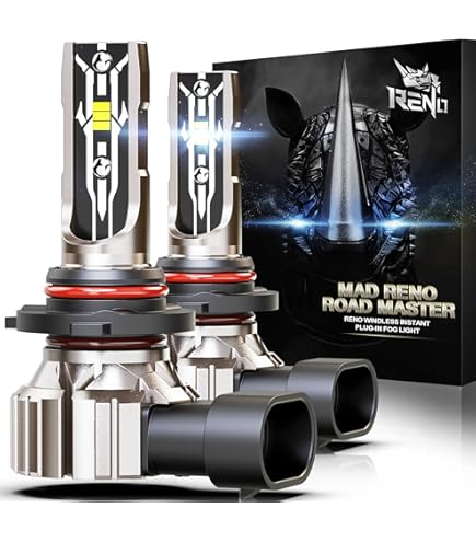 NINEO 9006 Fog Light Bulbs - 300% Brighter, Fanless, Plug & Play, 50,000+ Hour Lifespan (Pack Of 2)