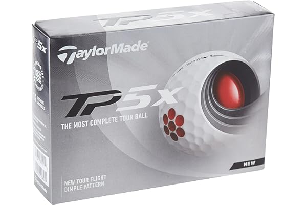 TaylorMade TP5 & TP5x Golf Balls (White, Yellow, Pix)