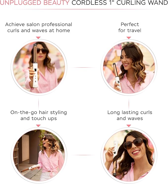 unplugged beauty cordless curling wand