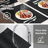 Famibay Placemats and Coaster Sets 45x30 cm 6-Piece Heat Resistant view 4