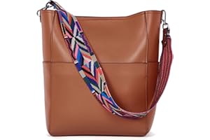 BROMEN Women Purses and Handbags Leather Hobo Bags Designer Shoulder Bucket Crossbody Purse