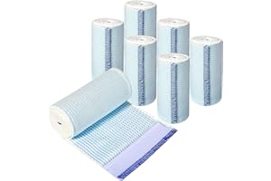 Elastic Bandage Wrap 4 Inch 6 Pack Athletic Compression Bandages Hook & Loop Fasteners for Legs Knee Support