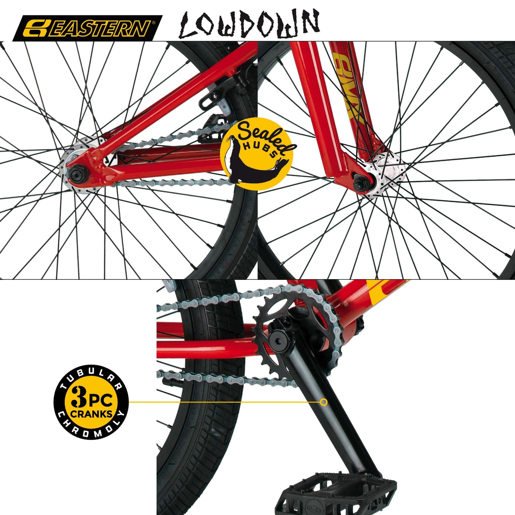 Eastern Bikes Shovelhead 20-Inch BMX, Full Lightweight Chromoly Frame, Forks & Bars