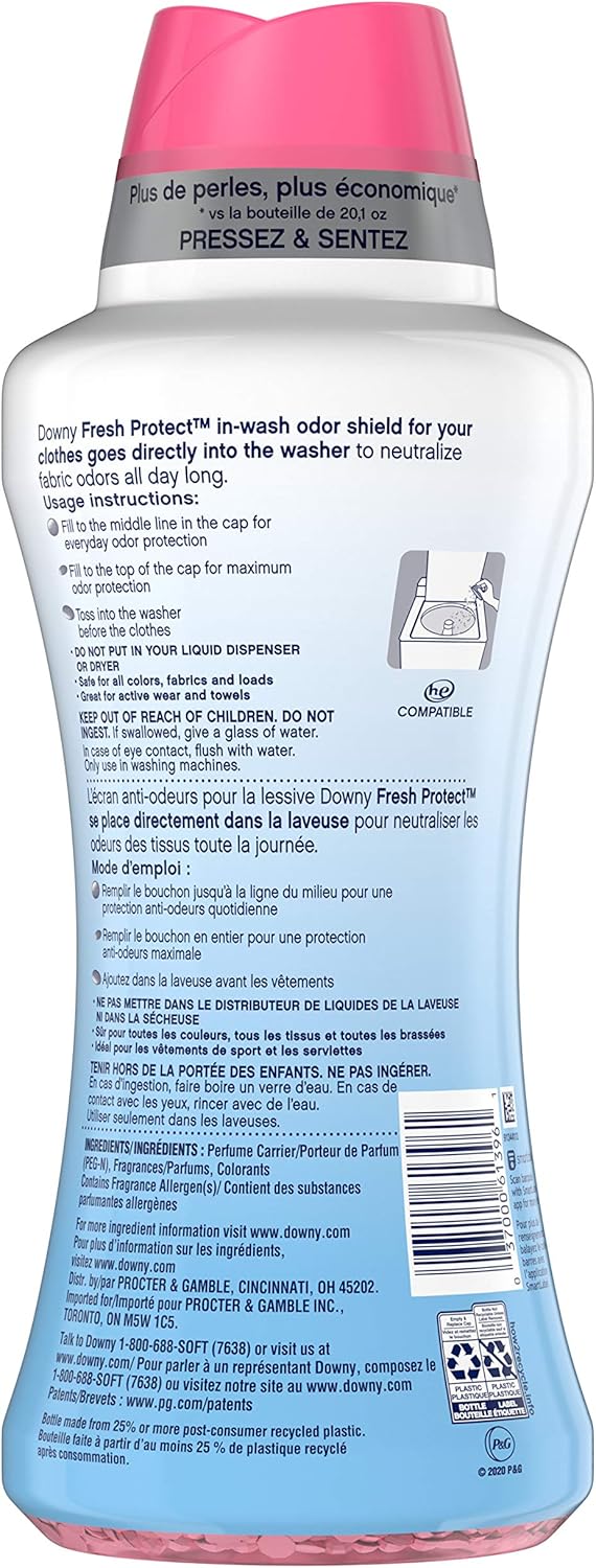 Downy Fresh Protect in-wash Scent Beads with Febreze Odor Defense, April Fresh, 26.5 Ounce: Health & Personal Care