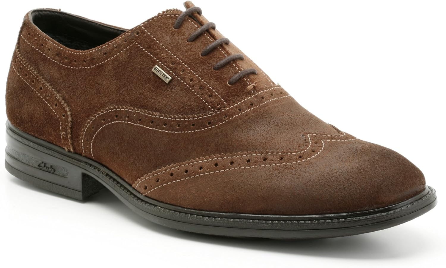 clarks walnut suede
