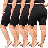 VALANDY Creamlush Plus Size Biker Shorts for Women - 8" High Waisted Ultra Soft Yoga Shorts(L-5XL)