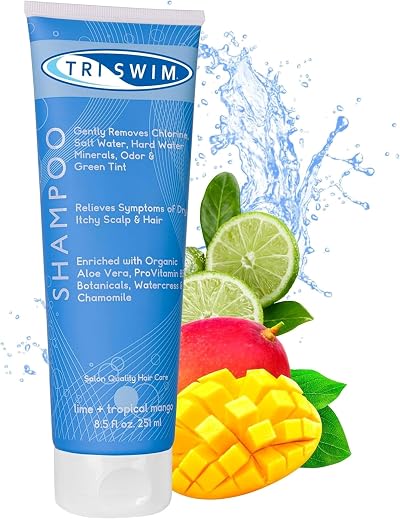 TRISWIM Chlorine Removal Shampoo Vegan Moisturising After Swim Hair Care 251ml