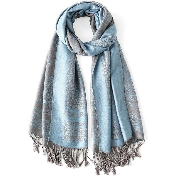 PASKMLNA Paisley Jacquard Pashmina Shawl Wrap Scarf Stole (018-34