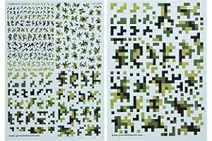 GREEN STUFF WORLD Greenstaff World Water Slide Decal Digital Forest Camo Plastic Model Decal GSWD-2394