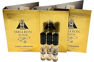 paco rabanne 1 MILLION ELIXIR Intense Perfume MEN spray vial perfume 1.5 ml / 0.05 fl oz - Set of 3