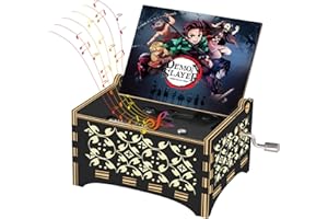 GORHPERD Demon Slayer Merch Music Box Gifts for Anime Fans | Demon Slayer Toy Hank Crank Music Box | Play Demon Slayer Theme Song | Anime Gifts for Sister/Daughter/Kids/Nephew/Niece.