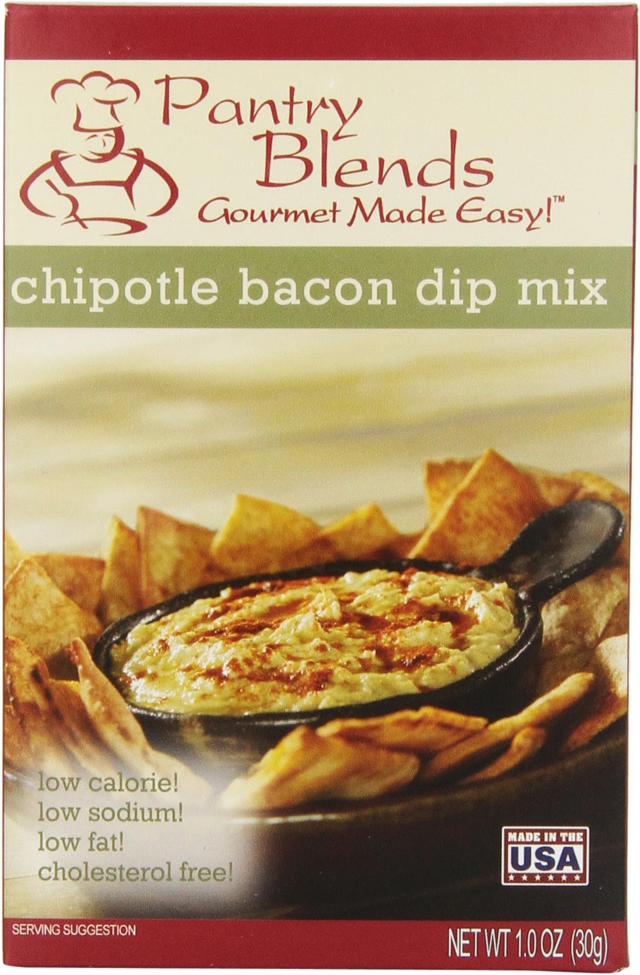 Pantry Blends Chipotle Bacon Dip Mix, 1.0-Ounce Boxes (Pack of 12)