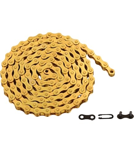 QitinDasen Cadena De Bicicleta De Una Sola Velocidad, 1/2 X 1/8 Inch