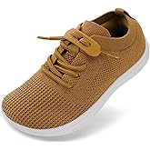 WHITIN Toddler/Little Kid Wide Barefoot Shoes | Slip on Zero Drop Minimalist Sneakers for Boys Girls | Adjustable No-Tie Lacing Design