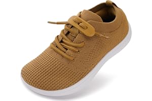 WHITIN Toddler/Little Kid Wide Barefoot Shoes | Slip on Zero Drop Minimalist Sneakers for Boys Girls | Adjustable No-Tie Lacing Design