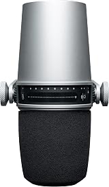 Shure MV7 USB/XLR Podcast Microphone Silver with Headphone Output view 9