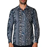 Robert Graham Mens Long Sleeve Patterned Button Down Shirt