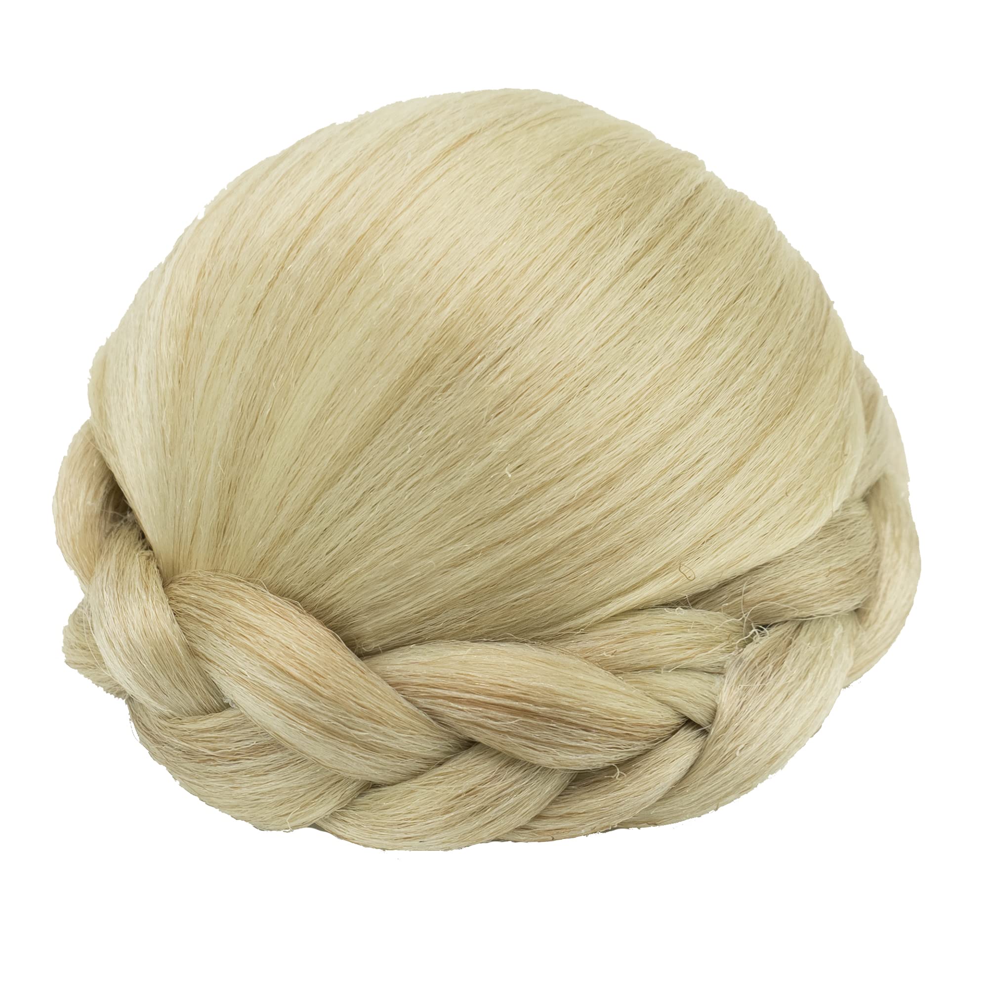 IMISSU Small Size Braided Chignon Dancer Hair Cover Donut Hairpieces Scrunchies Hair Bun Wig Updo Wedding Party for Women (M3 Dirty Blonde)