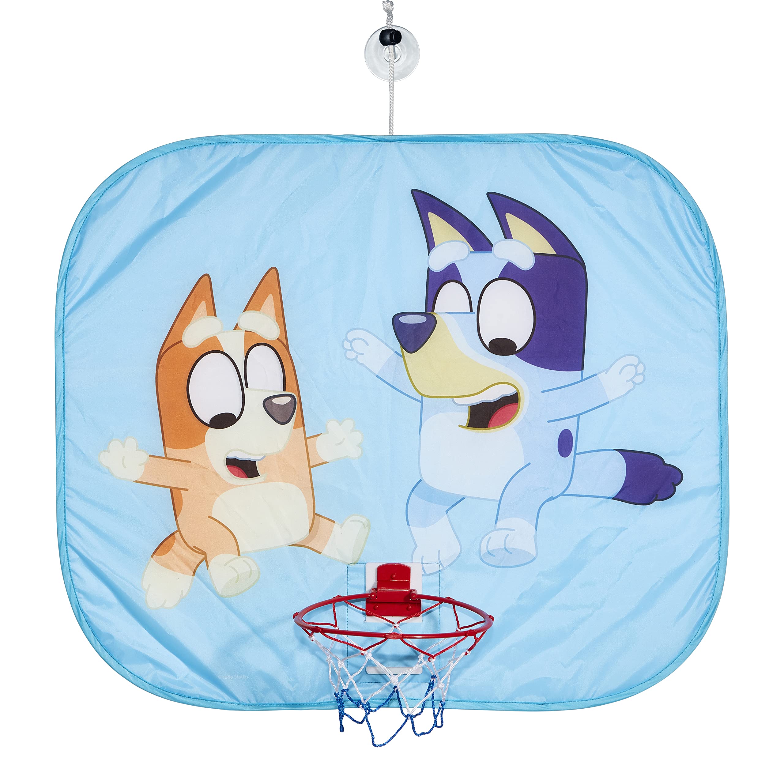 Bluey Kids Pop up Basketball Hoop Set with Inflatable Basketball for Indoor Outdoor Use