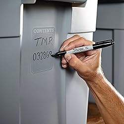 Sharpie Permanent Markers, Fine Point, Black, 40