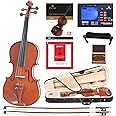 Cecilio CVN-200 Solidwood Violin with D'Addario Prelude Strings, Size 1/4