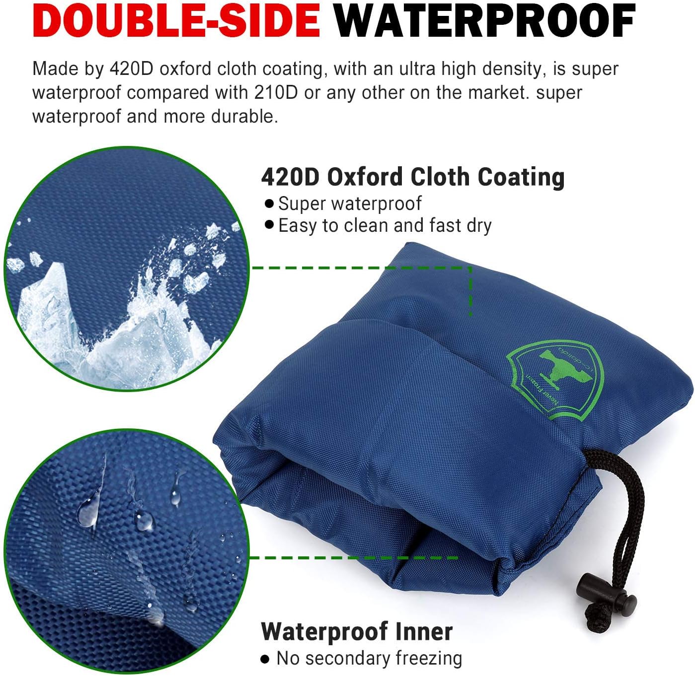 Outdoor Faucet Cover, 2-Pack Pro Super Insulate & Waterproof Unisize Outside Faucet Covering Socks for Winter Freeze Protection (Blue): Home Improvement