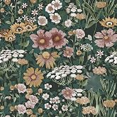 Orainege Peel and Stick Wallpaper Boho Vintage Floral Wallpaper | 16.9inx118.1in Daisy Wallpaper Self Adhesive Floral Contact Paper for Bedroom Living Room Accent Wall Removable