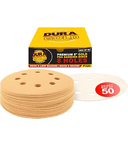 Dura-Gold Pro Series Plaque De Support 12,7 Cm - 8 Trous Sans Poussière - Densité Moyenne - Pour Ponceuse DA