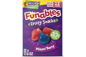 Funables Fruity Snacks, Mixed Berry Flavored Snacks, 0.8 oz 22 ct