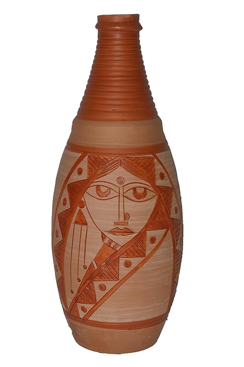 Buy Indus Art Circle Terracotta Vase Table Top Decorative Vases