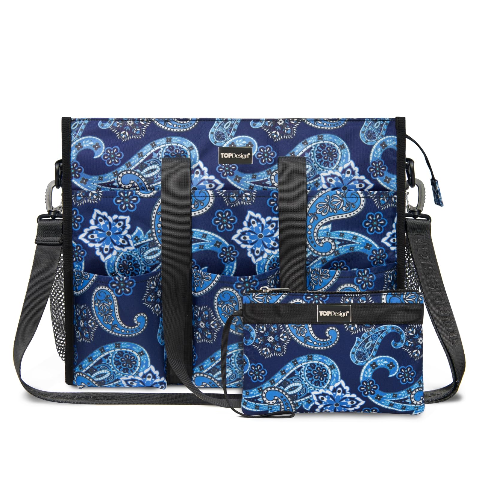 Photo 1 of TOPDesign Utility Water Resistant Tote Bag with 22 Exterior & Interior Pockets, Top Zipper Closure & Thick Bottom Support, Perfect Gifts for Working Women, Teachers, Nurses, Accountants