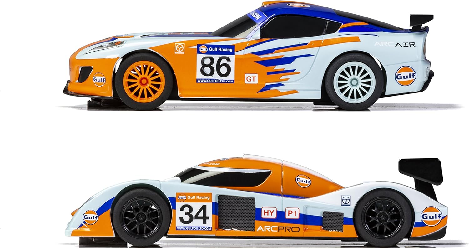 scalextric c1384 gulf racing set