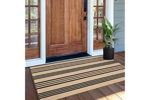 OJIA Fall Front Door Mat 24"x51", Machine Washable Porch Rug Halloween Outdoor Door Mat Striped Entryway Rugs Indoor Outdoor Rugs Cotton Woven Entry Rug for Kitchen/Bathroom/Farmhouse/Home Entrance