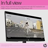 HP 24 inch FHD IPS Monitor 75Hz AMD FreeSync Tilt Adjust HDMI DP VGA Black view 4