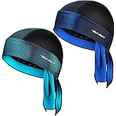 YANIKY Bandanas Skull Caps for Men, Women Skull Cap Helmet Liner Cycling Hat Durags Motorcycle Bandana Sweat Wicking Do Rag