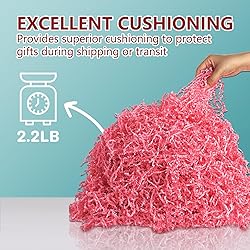 mxxkms 2.2 LB Pink Crinkle Paper Filler - Shredded