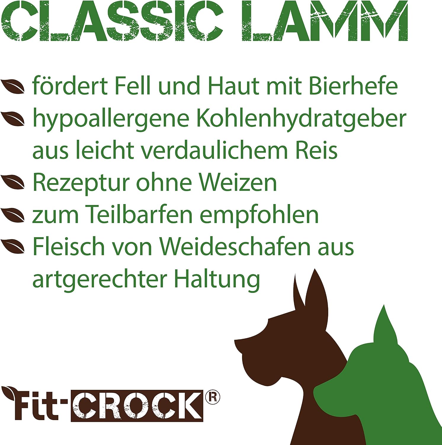 cdVet Naturprodukte Fit-Crock Classic Lamb Mini 2 kg, Dog, food, appropriate nutrition, partbarf, gluten-free - Image 4