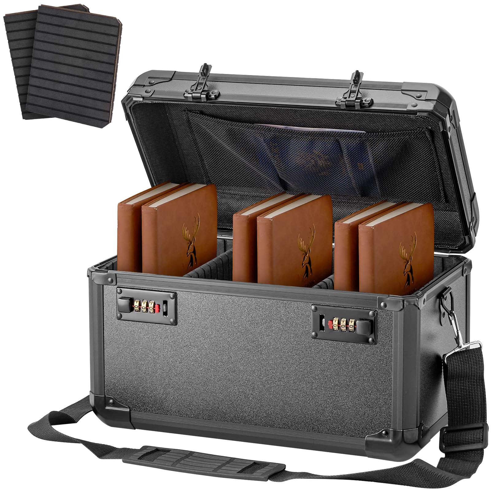**CODE 000 ON BOTH LATCHES** LOCKCURX Aluminum Alloy Lock Box with Code ...
