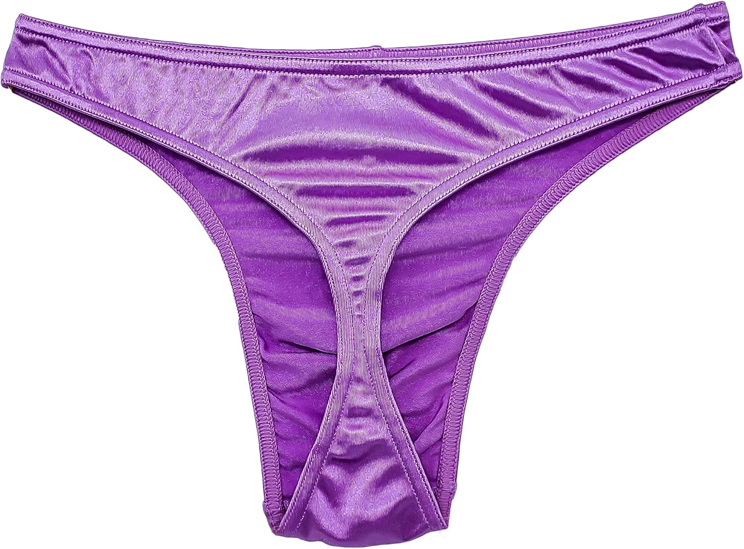 Satin Mens Thongs Underwear Panties Silky Sexy Man G String Thong Undie 6 Pack at  Men’s Clothing store
