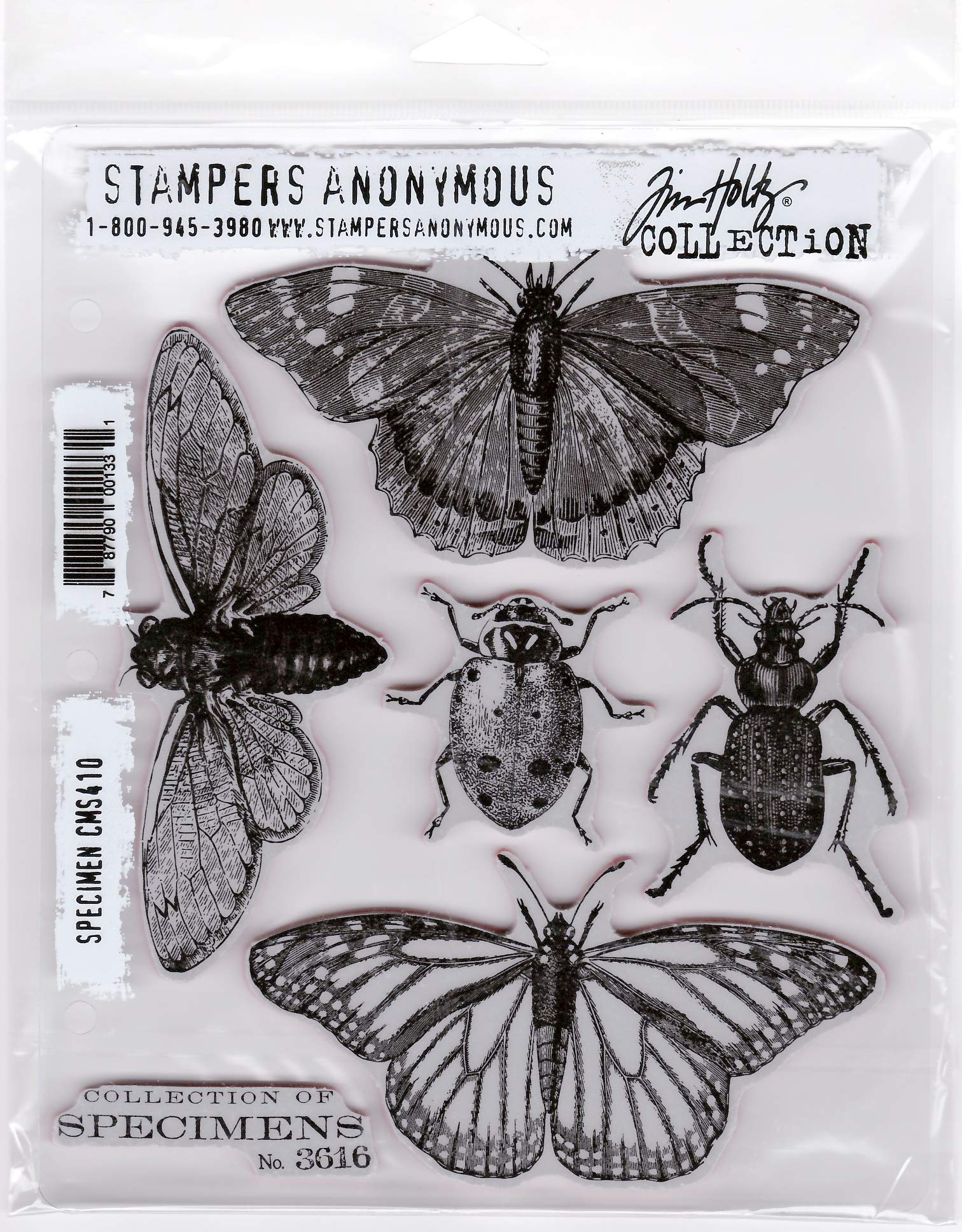 Tim Holtz Stampers Anonymous Specimen Cling Stamp (CMS410)